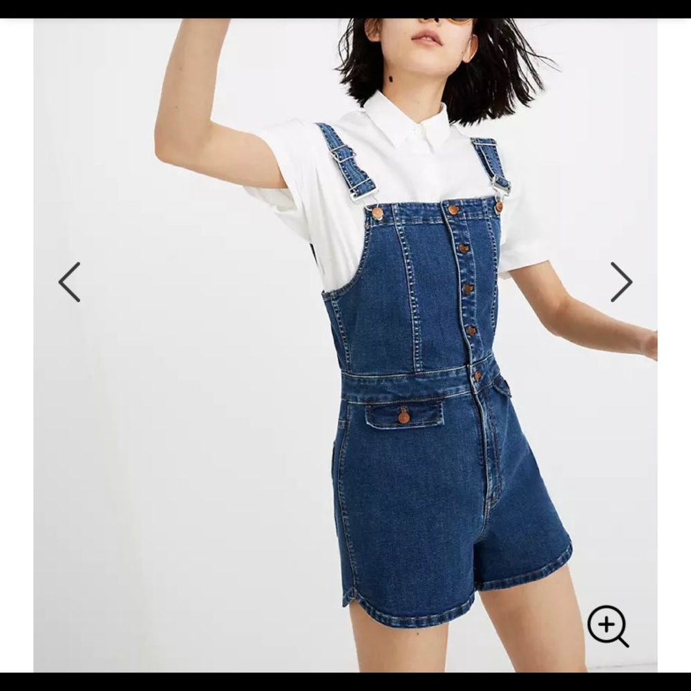 NWT Madewell Denim Overall Romper